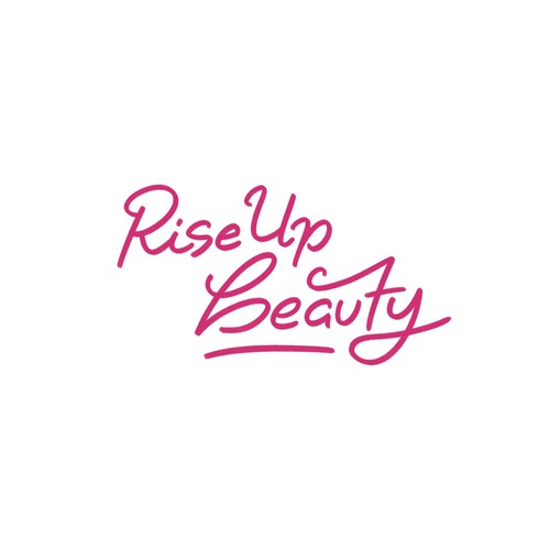 Rise Up Beauty Handwritting Logo