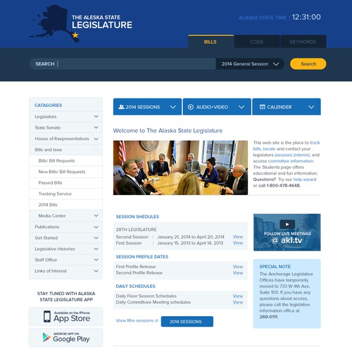 Alaska State Legislature Web Site