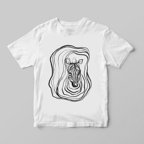 print for T-shirt with concept rescue animals