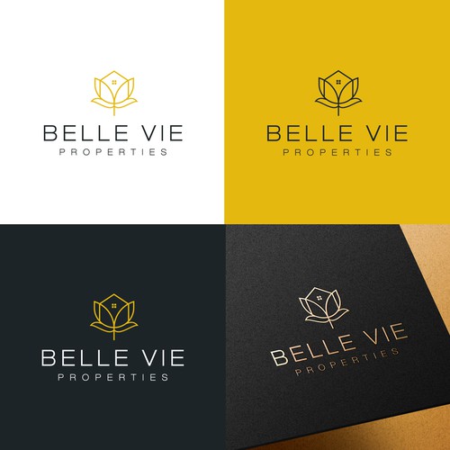 Creative luxury logo for Belle Vie Properties