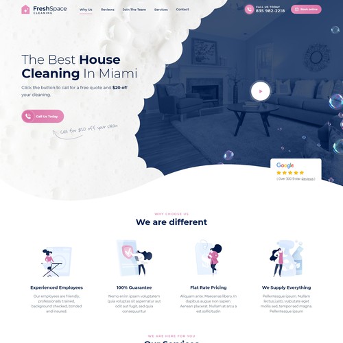 Cleaning Service webdesign