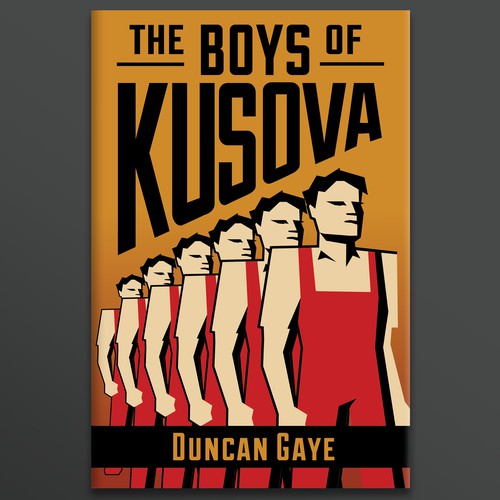 Propaganda-inspired book cover