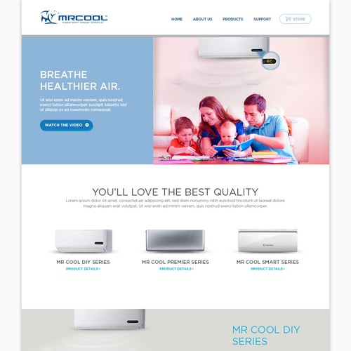 MR COOL website design