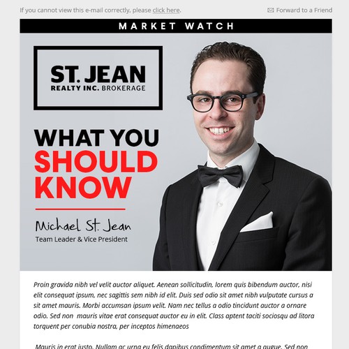 St. Jean Email design