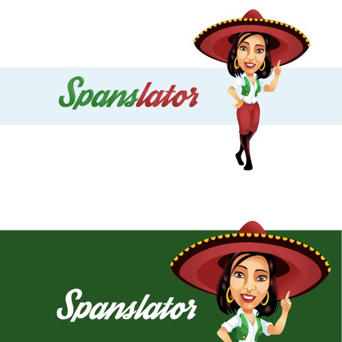 Create a character style logo for Spanslator