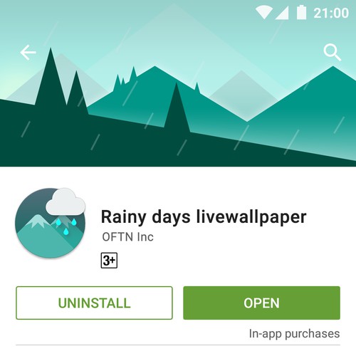 Product icon for Rainy Days livewallpaper