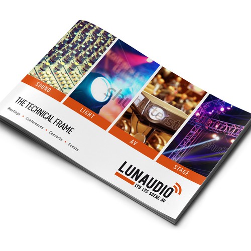 Create a beautiful "wow" brochure for high end Audio Visual company!
