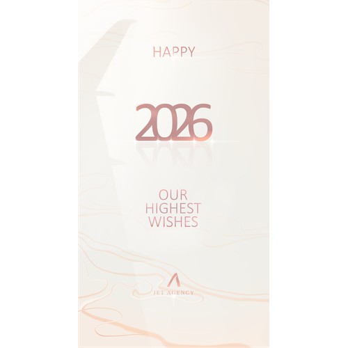 NEW YEAR DESIGN FOR A PRIVATE JET COMPANY