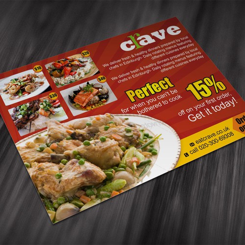 postcard, flyer or print for Crave 