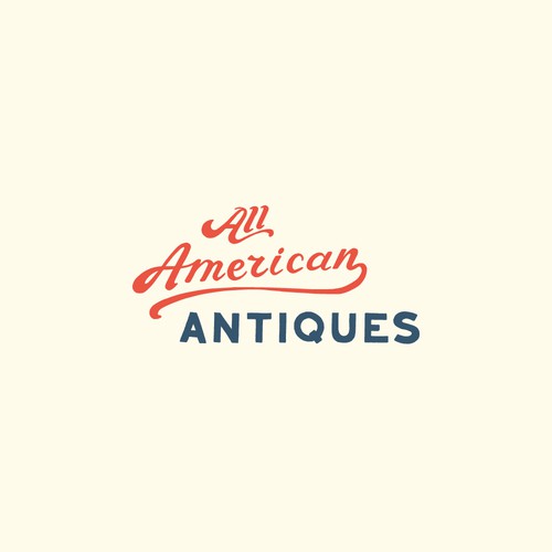 Handdrawn logo for an antique store!