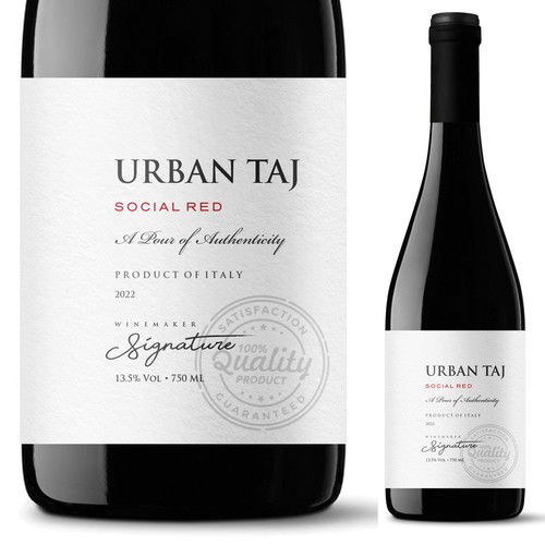 Wine Label Urban Taj