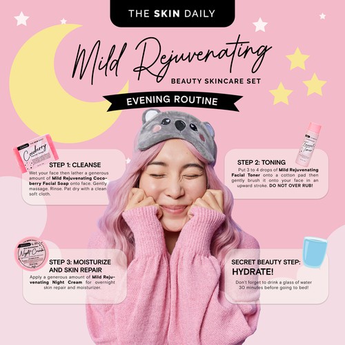 The Skin Daily - Mild Rejuvenating Set Skincare Ad