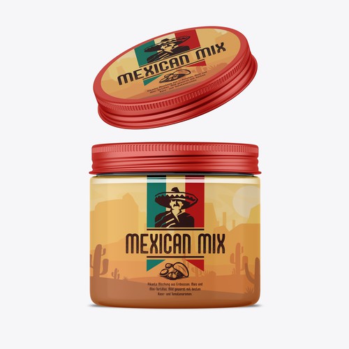 Package Design für eine mexikanische Nuss-Mischung
