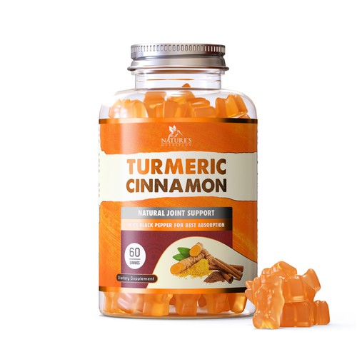 Supplement Gummies label design