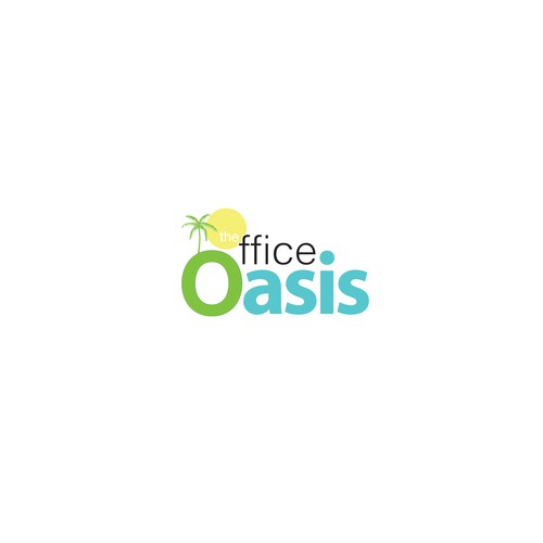 tropical logo concept for oasis