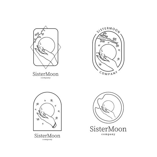 (1) Logo alternatives for SisterMoon Co. 