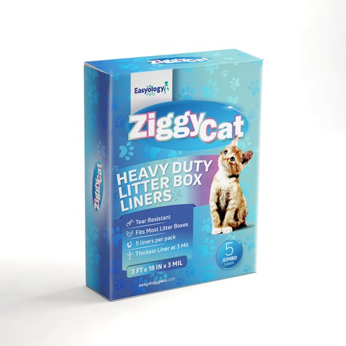 Cat Litter Box Linners Packaging Box