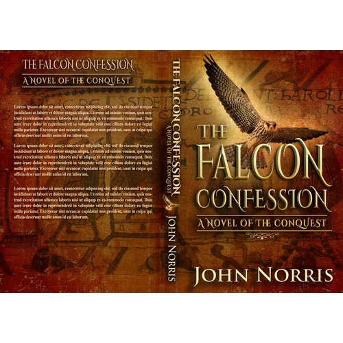 Creating a stunning book cover for "The Falcon Confession"