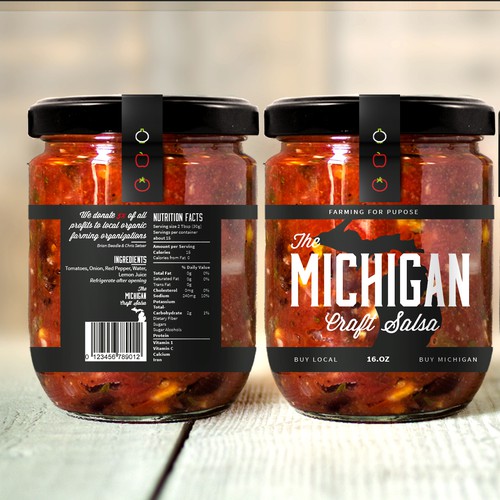 *** High end salsa maker, Michigan Craft Salsa, needs your talents to perfect our packaging! ***