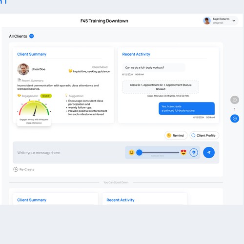 Dashboard Chat AI 
