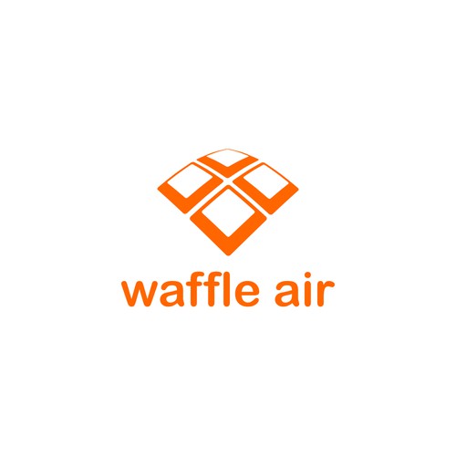 Create a logo for the anticipated waffle quadcopter