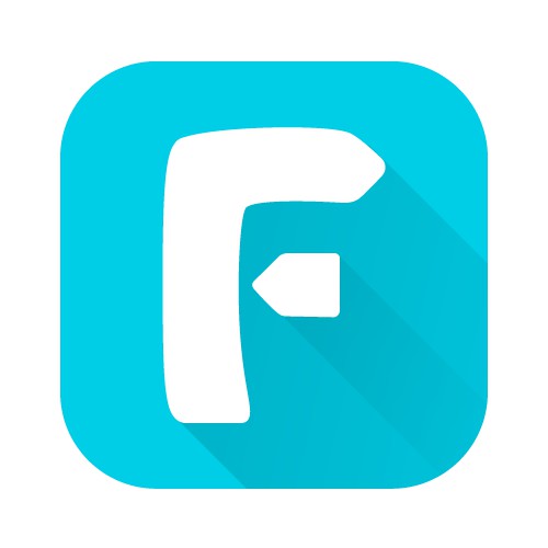 "F" for iPhone app icon