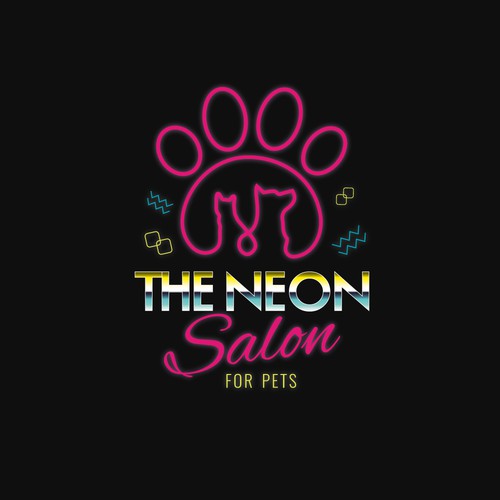 The neon salon for pet