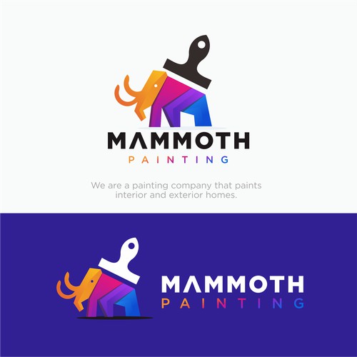 Mammoth painting logo