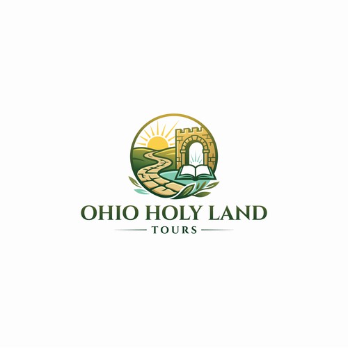 Design a trusted modern brand for a pastor-led Holy Land tour organization