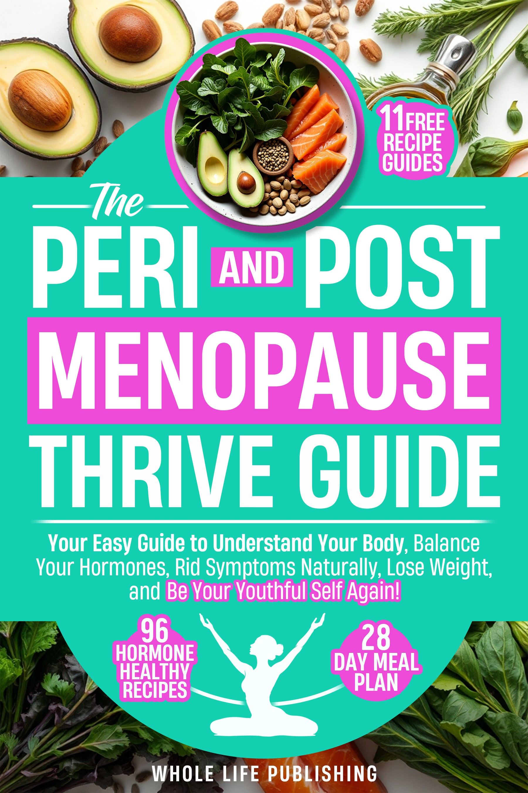 Book Cover - The Peri and Post Menopause Thrive Guide! - Healthy and Simplistic, yet Captivating!