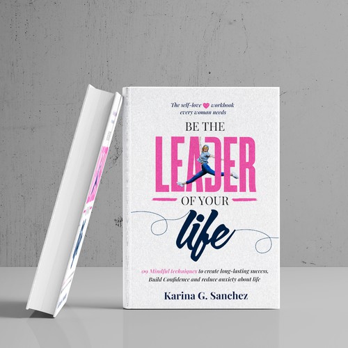 Book cover design for motivational book for female