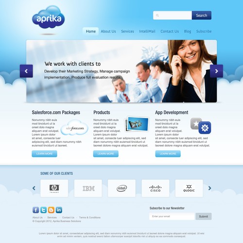 Create the next website design for Aprika Business Solutions