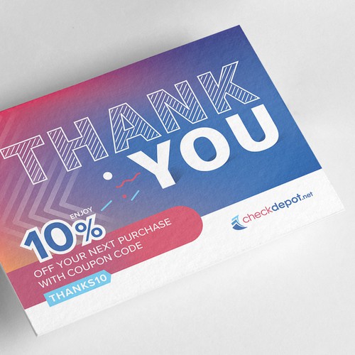 Thank you Card design