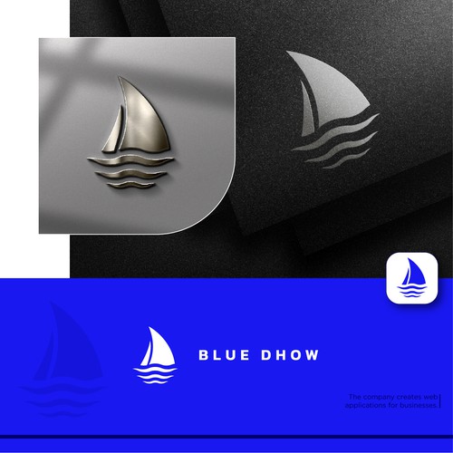 Blue Dhow Logo Design