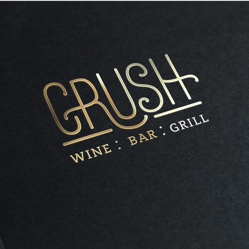 Crush  Restaurant Logo Concept