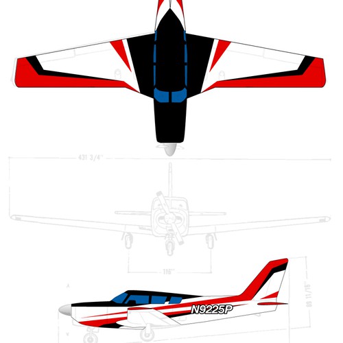 Paint scheme for Piper Comanche