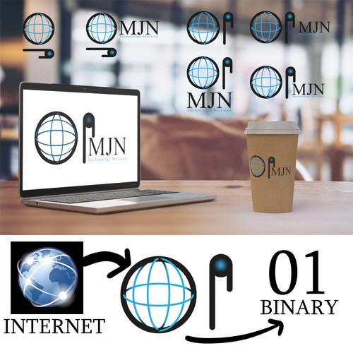 Concept logo MJN Technology Services