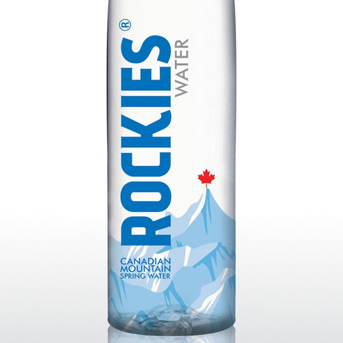 label for new Canadian Mountain Spring Water