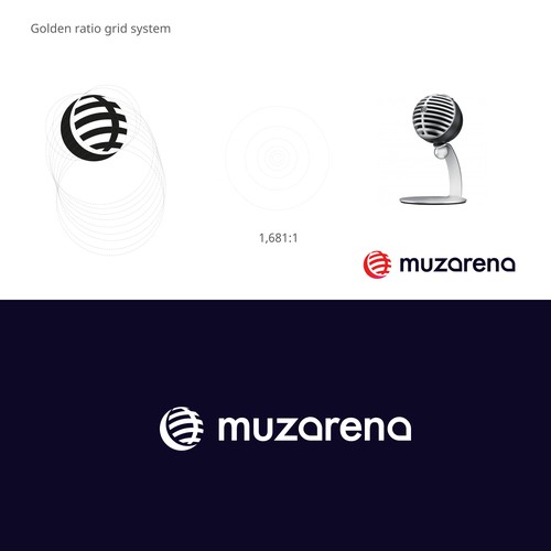Logo concept for music marketplace