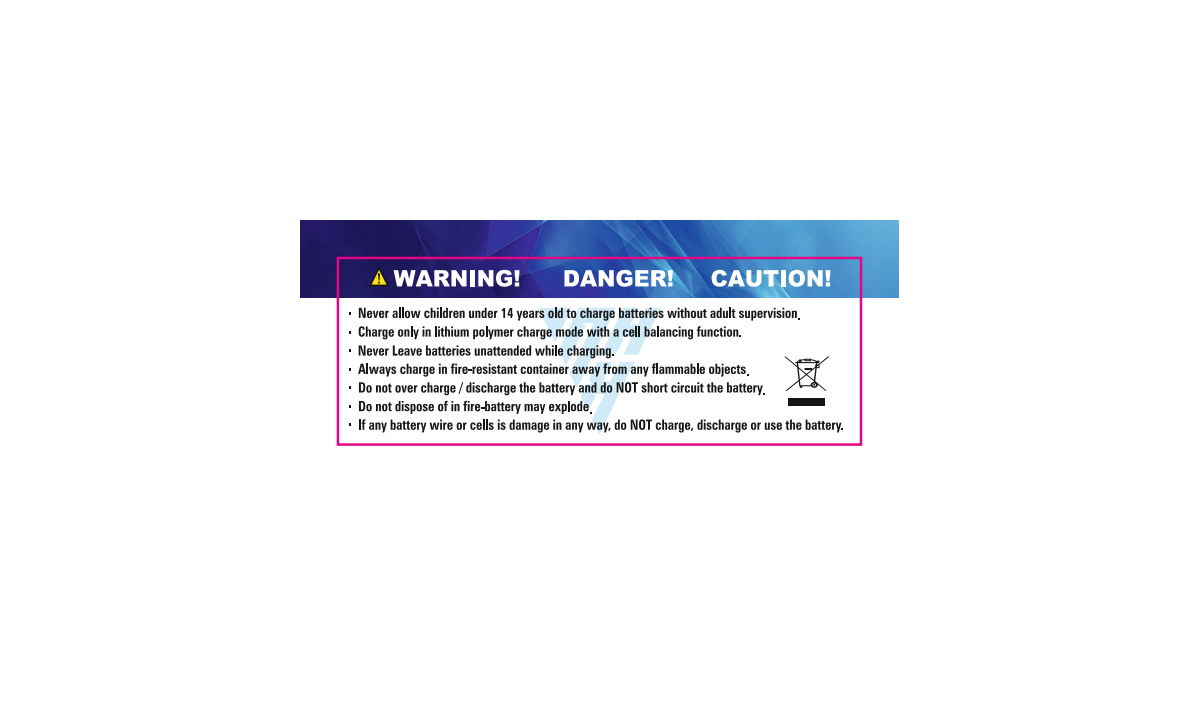 Lipo battery labels