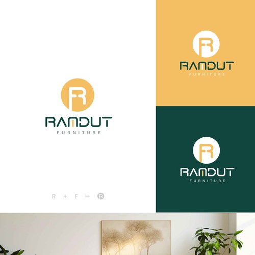 Ramdut Furniture Logo design