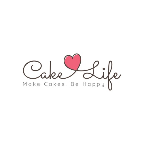 Design lifestyle magazine logo for 'Cake Life'