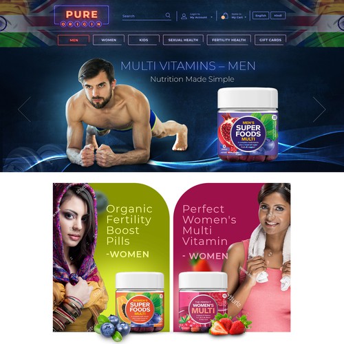 Fitness Supplement Layout