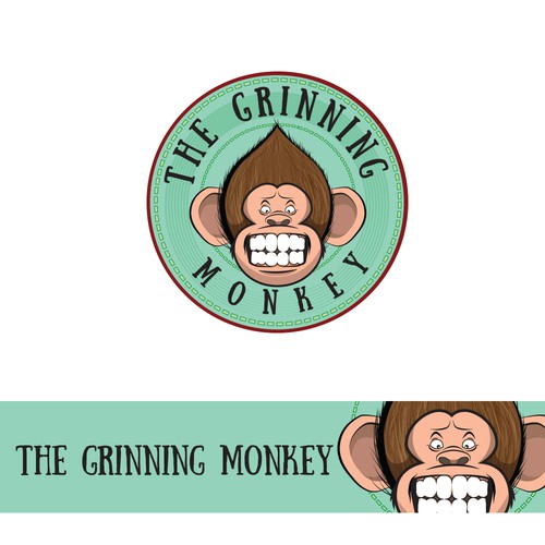 monkey illustration logo
