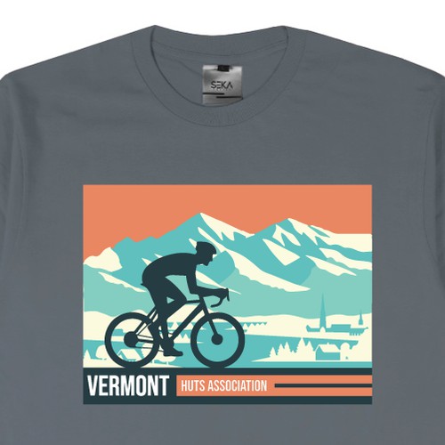 Mountain Bike Trail T Shirt Design