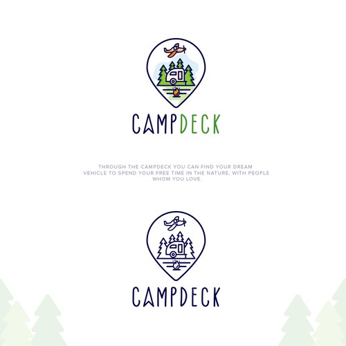 Logo for camping