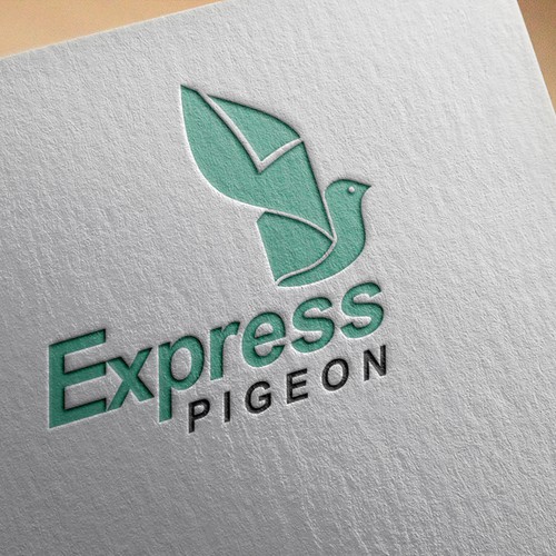 Amazing sleek logo for ExpressPigeon Email Marketing Startup