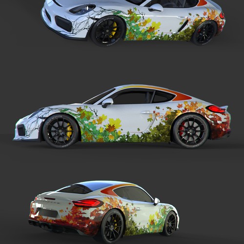 Car wrap - canadian seasons