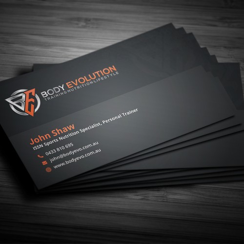 Business card design for Body Evolution