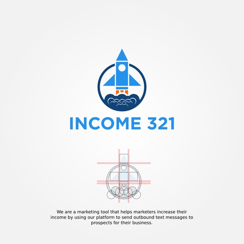 logo concept for income 321